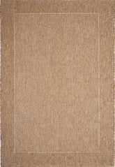 Entire view of Noosa Rug's Outdoor Range Rug in Natural, showcasing its elegant design and neutral tone, ideal for complementing outdoor and indoor spaces.